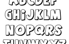 Free Printable Alphabet Letters Different Fonts Preschool Bubble
