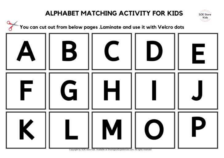 Free Printable Alphabet Matching - Free Printable Alphabet Matching Worksheets For Toddlers Upper Case 1 728x515 