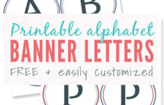 Free Printable Banner Letters For Making A DIY Sign