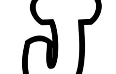 Free Printable Bubble Letter Stencils Bubble Letter J Stencil