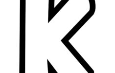 Free Printable Bubble Letter Stencils Bubble Letter K Stencil