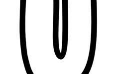 Free Printable Bubble Letter Stencils Bubble Letter U Stencil