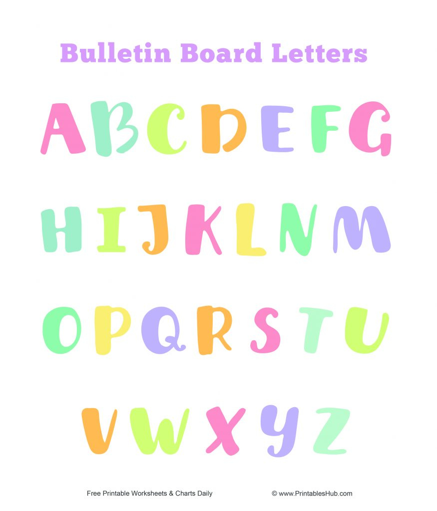 Free Printable Bulletin Board Letters Templates PDF Printables Hub