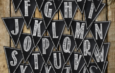 Free Printable Chalkboard Banner Letters A Z I Should Be Mopping The