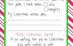 Free Printable Dear Santa Letter Templates HD Writing Co
