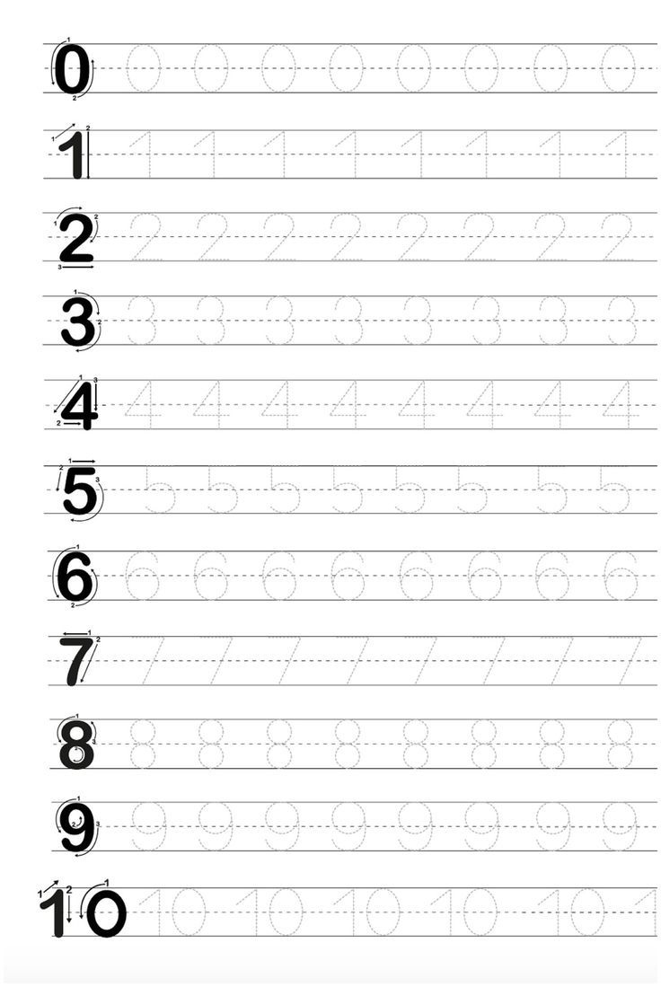 Free Printable For Tracing Letters Numbers Tracing Worksheets Free 