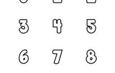 Free Printable Number Bubble Letters Bubble Numbers Set 0 10