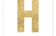 Gold Free Printable Banner Letters Paper Trail Design