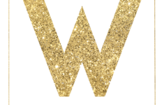 Gold Free Printable Banner Letters Paper Trail Design