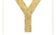 Gold Free Printable Banner Letters Paper Trail Design