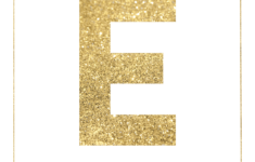 Gold Free Printable Banner Letters Paper Trail Design