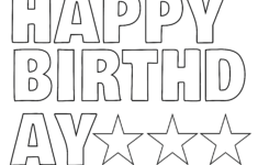 Happy Birthday Banner In Printable Letters Birthday Banner Template