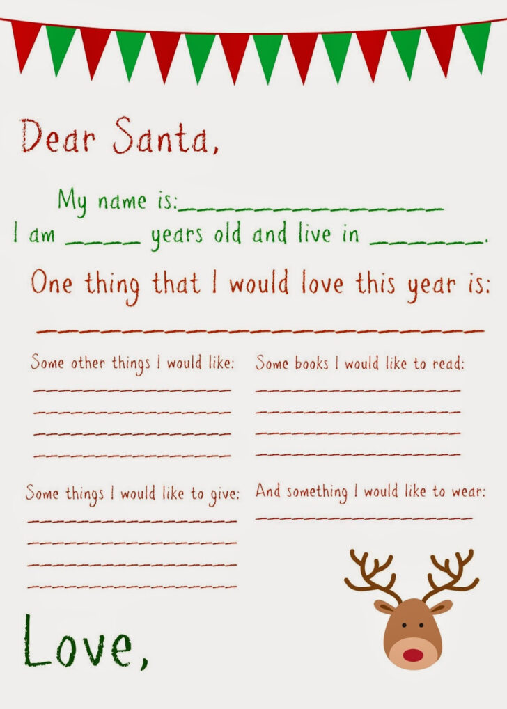 Santa Printable Letters