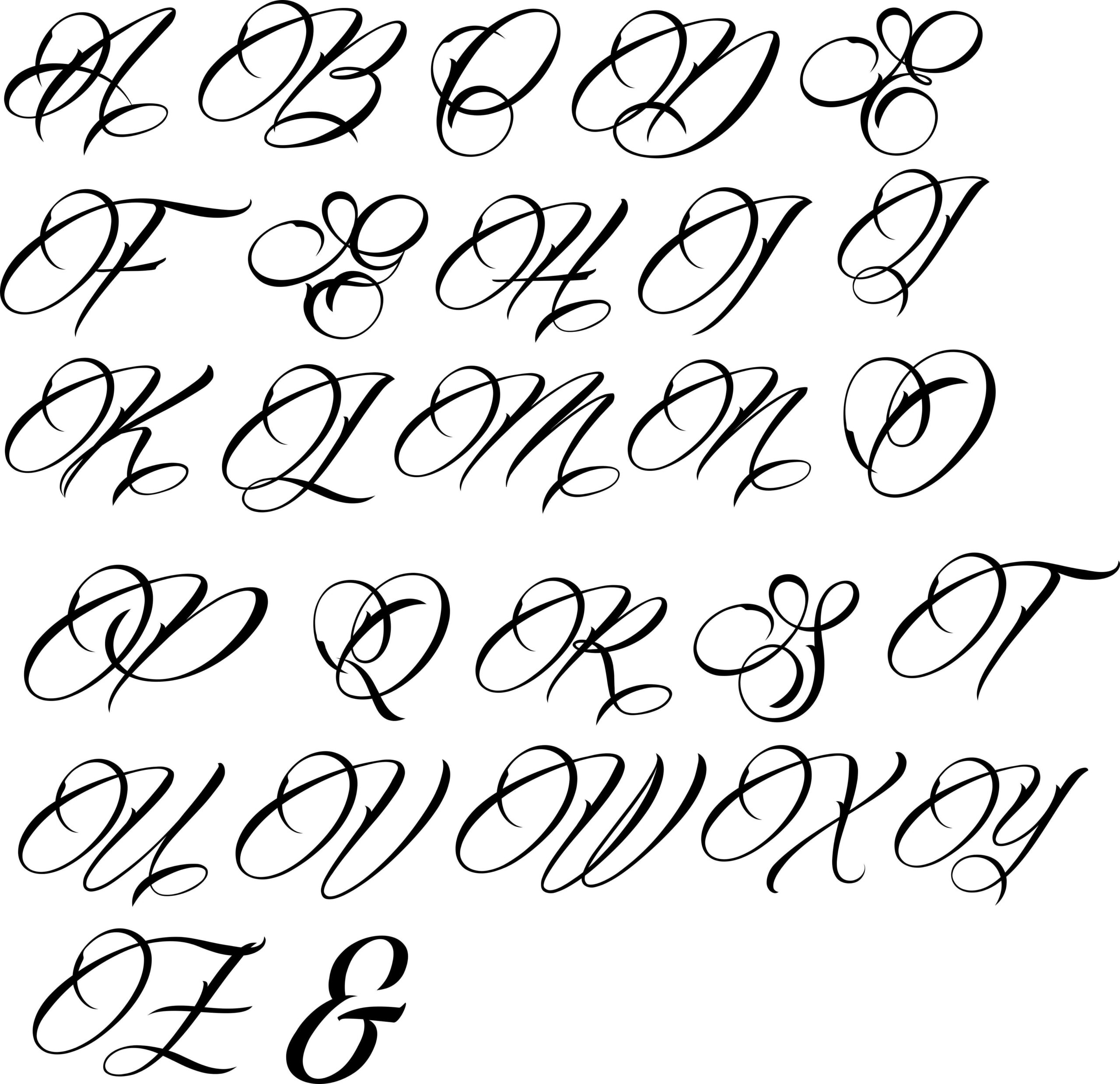 Large Letters Fancy Font Lettering Alphabet Lettering Alphabet 