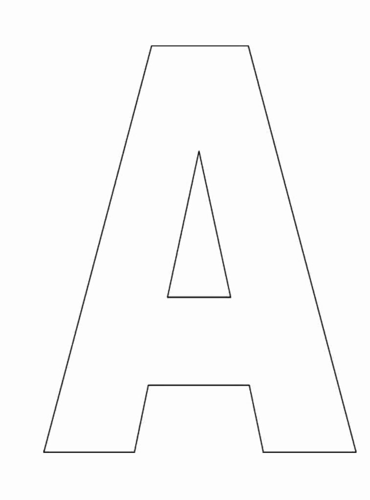 Letter A Printable Inspirational Printable Alphabet Letter Templates 