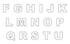 Letter Cut Out Pdf Printable Letters Big Letters 1 Character Per Page