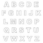 Letter Cut Out Pdf Printable Letters Big Letters 1 Character Per Page
