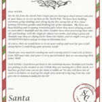 Letter From Santa On Official North Pole Stationary Santa Letter