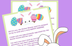 Letter From The Easter Bunny Free Printable Easter Bunny Letter