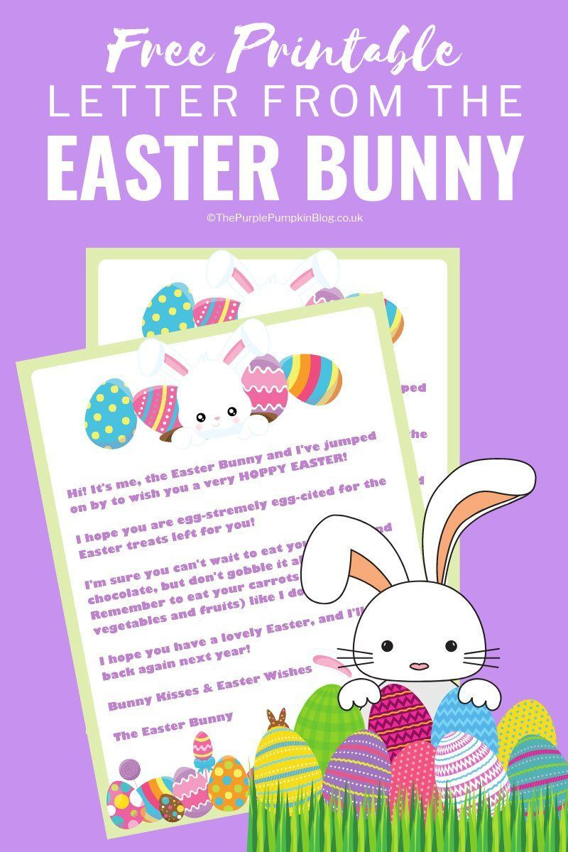 Letter From The Easter Bunny Free Printable Easter Bunny Letter 
