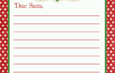 Letter To Santa Free Printable Download
