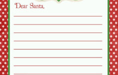 Letter To Santa Free Printable Download Santa Letter Template