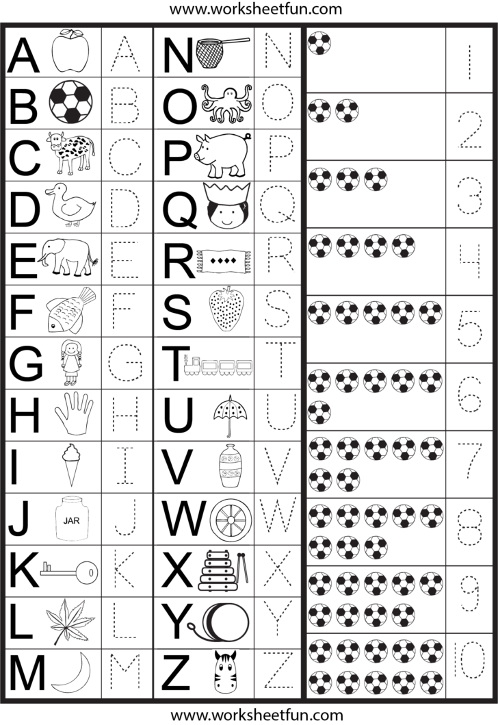 Tracing Letters And Numbers Printable FREE