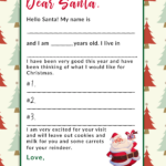 Letters To Santa Template Free Printable