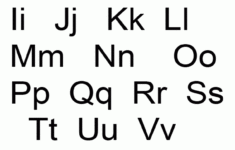 Mixer Printable Alphabets