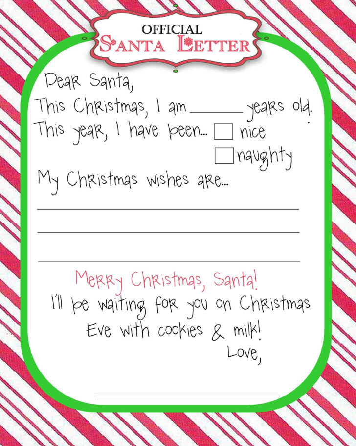 Santa Letters FREE Printable