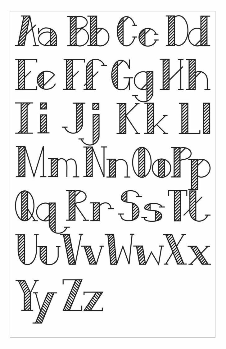 Printable Templates Free Printable Alphabet Hand Lettering Fonts