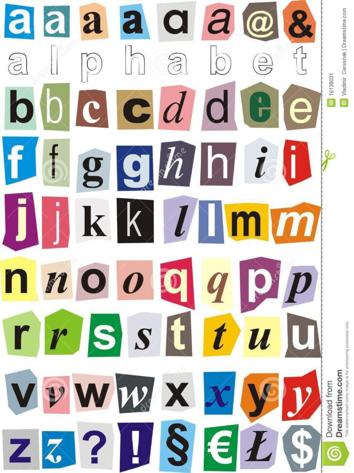 Cut Out Letters Printable