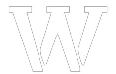 Printable 2 Inch Letter Stencil W Free Stencils Printables Letter