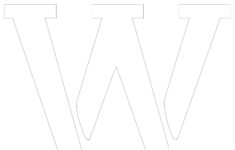 Printable 6 Inch Letter Stencil W Letter Stencils Free Stencils