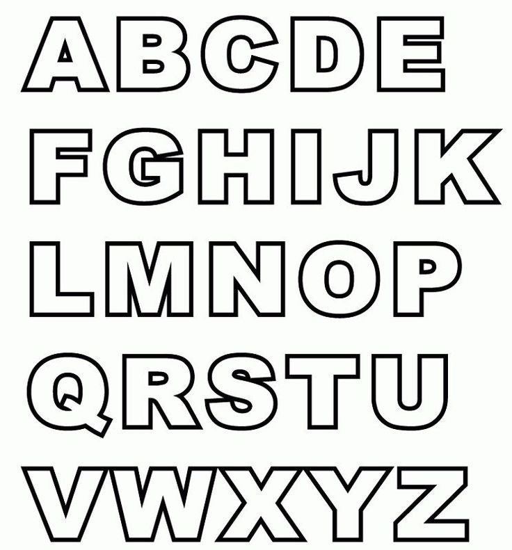 Printable Alphabet Letters Alphabet Printables Templates Abc 