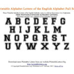 Printable Alphabet Letters Free PDF Printable College Style Alphabets