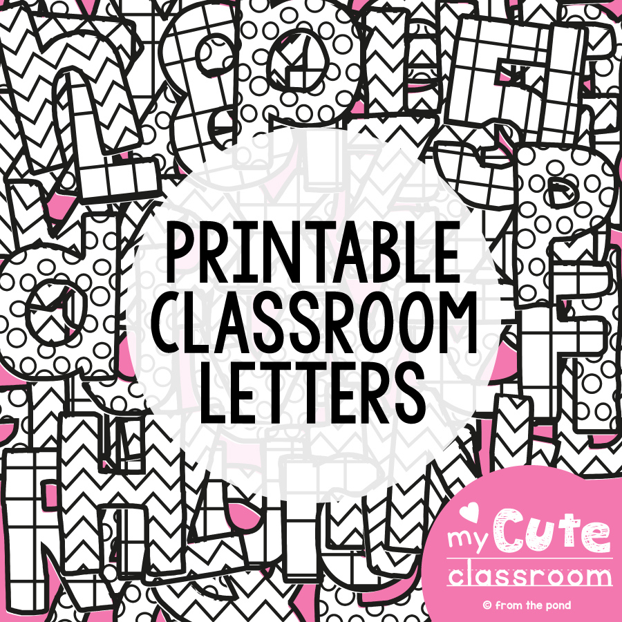 Printable Bulletin Board Letters From The Pond