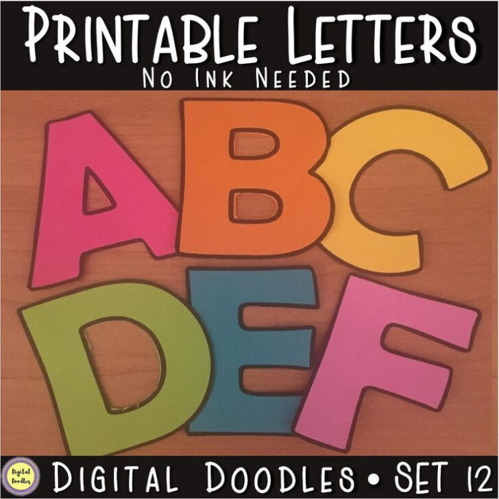 Individuals Printable Letters For Bulletin Board