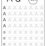 Printable Dotted Letter A Tracing Pdf Worksheet Alphabet Worksheets