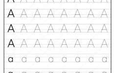 Printable Dotted Letter A Tracing Pdf Worksheet Alphabet Worksheets