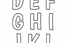 Printable Free Alphabet Templates