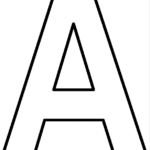 Printable Letter A Coloring Page Coloringpagebook