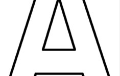 Printable Letter a coloring page Coloringpagebook