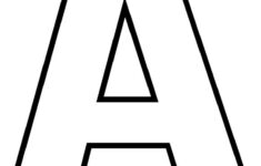 Printable Letter A Outline Print Bubble Letter A Printable Alphabet