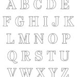 Printable Letters Cut Out Free Printable Alphabet Template Upper Case