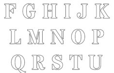 Printable Letters Cut Out Free Printable Alphabet Template Upper Case