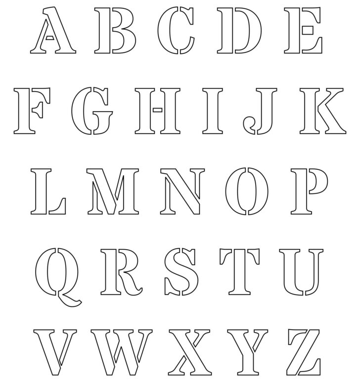 Printable Letters Cut Out Free Printable Alphabet Template Upper Case ...