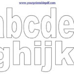 Printable PDF LowerCase Alphabet Letters Lettering Alphabet Alphabet