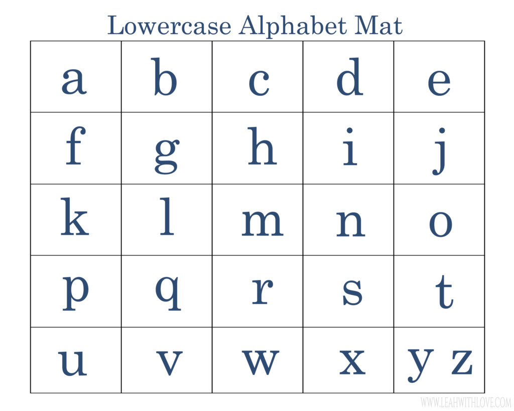 Printable Preschool Alphabet Mats Activity Leah With Love