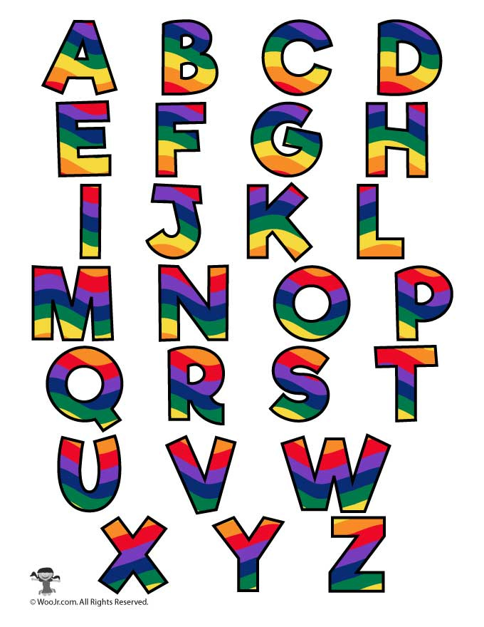 Rainbow Alphabet Letters Woo Jr Kids Activities Children s Publishing